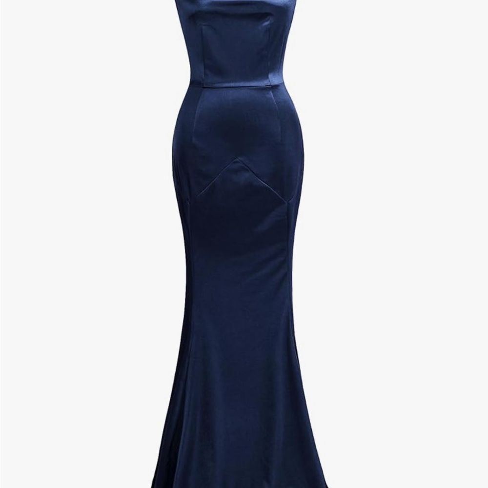 Elegant Navy Blue Evening Gown. Perfect for MOB/ MOG dress